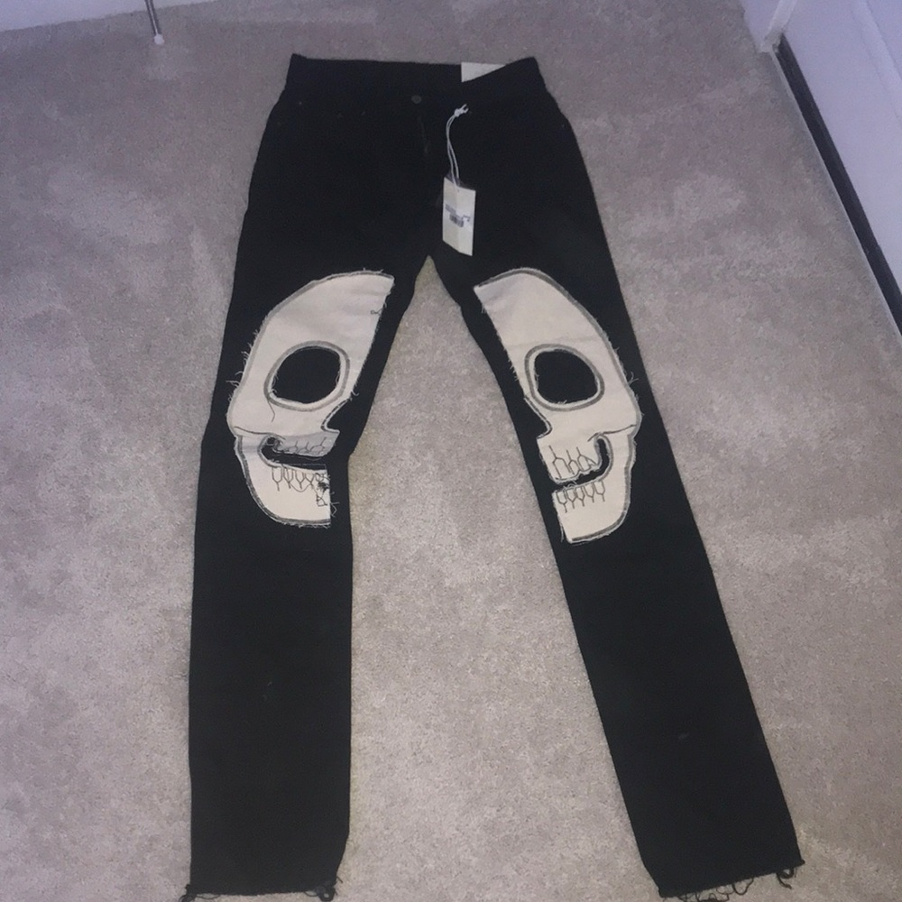 MNML SKELETON JEANS Y2K